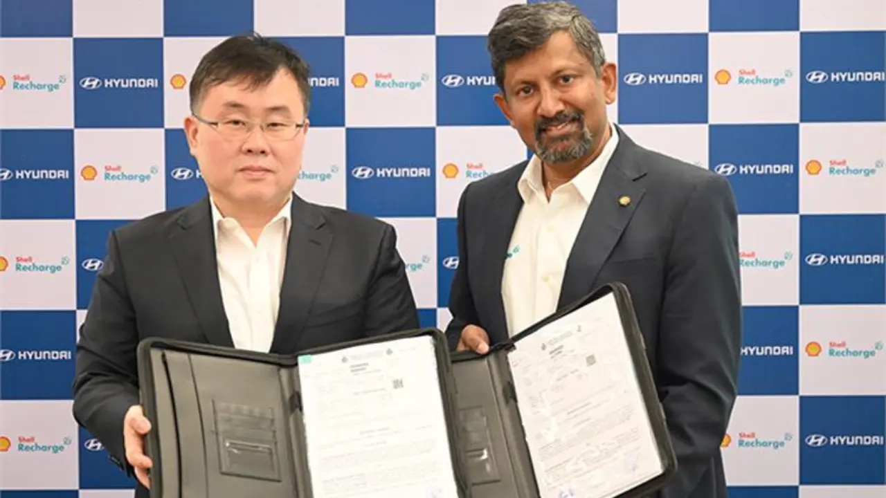 Hyundai Motor India & Shell India partnered to install DC fast chargers